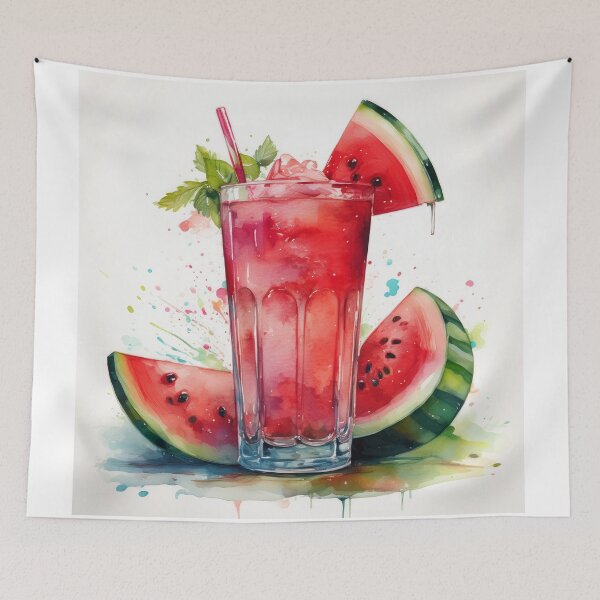 Item preview, Refreshing Watermelon Juice Illustration designed and sold by RaiyaTees.