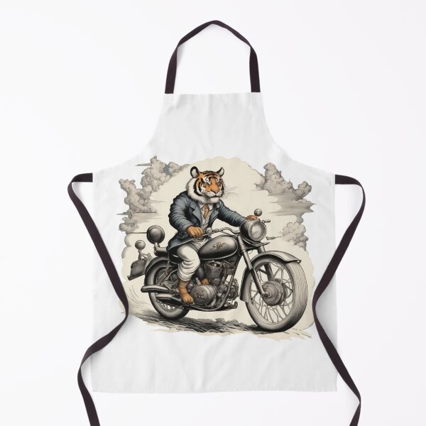Item preview, Tiger in a suit on a motorcycle designed and sold by Holy Coast Threads (Formerly ChristianFlower).