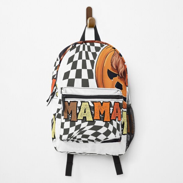 Item preview, "Mama's Little Pumpkin" - Irish Setter in Halloween Pumpkin with Checkered Background designed and sold by GoodyPaws.