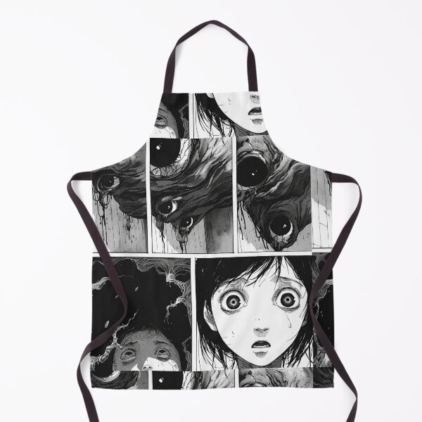 Item preview, Eyes of the Infiltrator – black and white horror manga anime  girl designed and sold by ForsakenFrames.