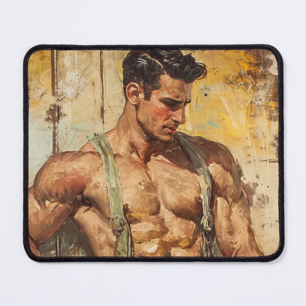 Item preview, Muscular Men, Retro Aesthetic, Strength and Masculinity designed and sold by Piotrek0001.