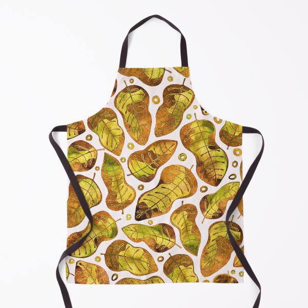 Item preview, Golden Watercolor Tropical Leaves Pattern designed and sold by schorrnuff.