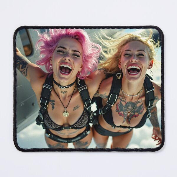 Item preview, Euphoric girls skydiving designed and sold by Planet Utoppia.