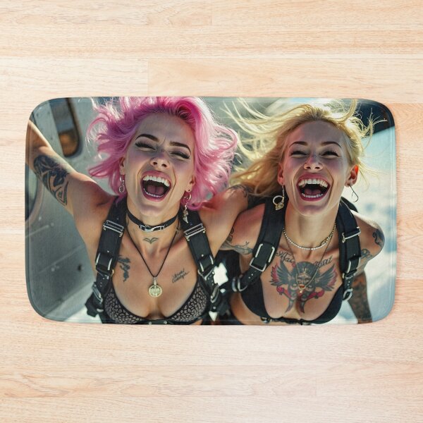Item preview, Euphoric girls skydiving designed and sold by Planet Utoppia.
