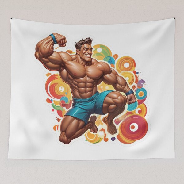 Item preview, New Series: Bodybuilder Sticker #64 designed and sold by ForeverPrintsOK.