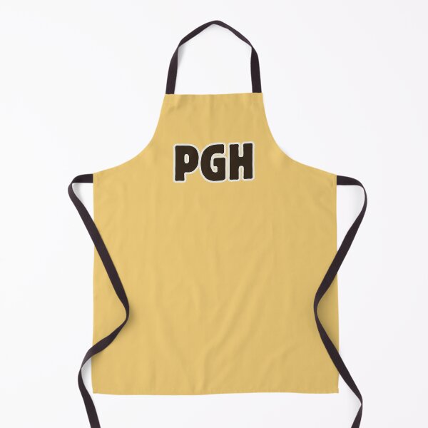 Item preview, PGH (block typeface) in gold outline minimalist designed and sold by DesignCollectiv.