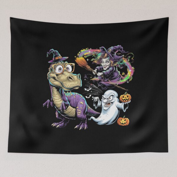 Item preview, Dinosaur, Witch, and Angry Ghost: Halloween Dream Team designed and sold by PosiMCreations.