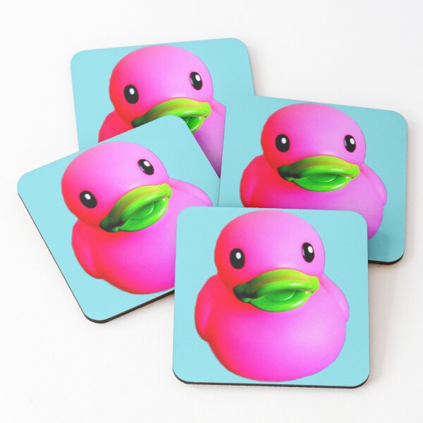 Item preview, Pink rubber ducky with lime green beak. designed and sold by claireseyeview.