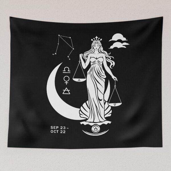 Item preview, Astrological Libra symbol with Venus and zodiac sign designed and sold by posterflunz.