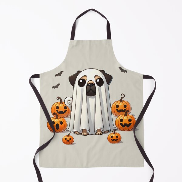Item preview, Pug in a Ghost Costume designed and sold by ~ QPAIC ~.