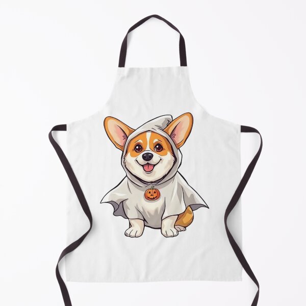 Item preview, Spooky Corgi in Ghost Costume for Halloween designed and sold by EpicPaws.