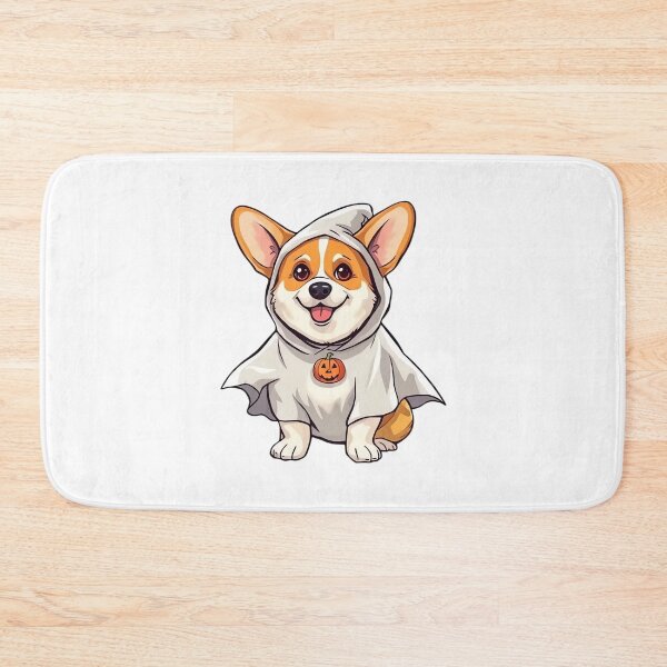 Item preview, Spooky Corgi in Ghost Costume for Halloween designed and sold by EpicPaws.