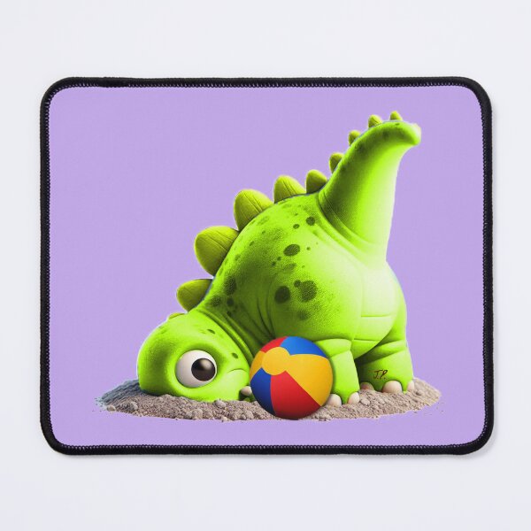 Item preview, Little dinosaur having fun with a ball designed and sold by jumapa.