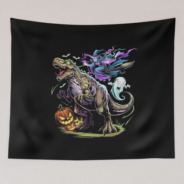 Item preview, Dinosaur, Witch, and Angry Ghost: Halloween Dream Team designed and sold by PosiMCreations.