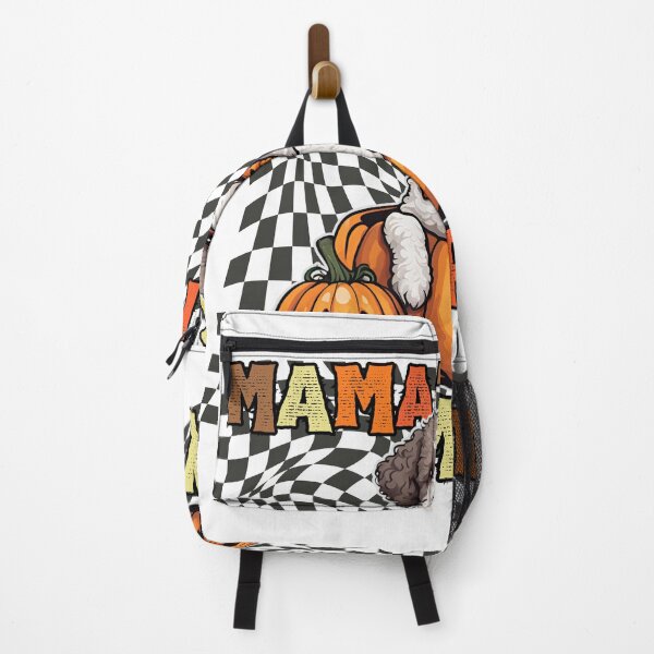 Item preview, "Mama's Little Pumpkin" - Lagotto Romagnolo in Halloween Pumpkin with Checkered Background designed and sold by GoodyPaws.