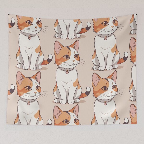 Item preview, White And Orange Cat designed and sold by Atlantico54.