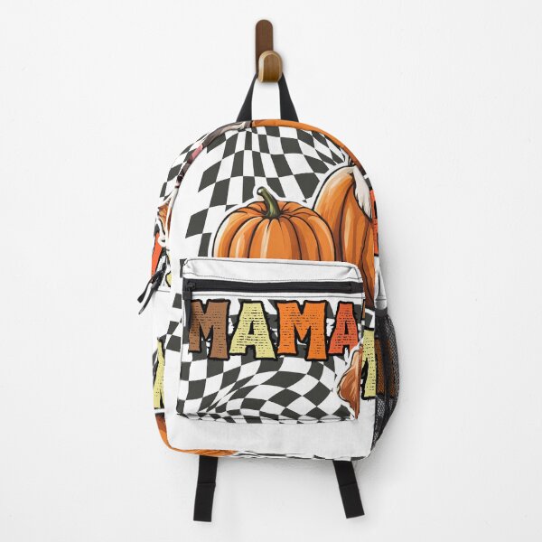 Item preview, "Mama's Little Pumpkin" - Nova Scotia Duck Tolling Retriever in Halloween Pumpkin with Checkered Background designed and sold by GoodyPaws.