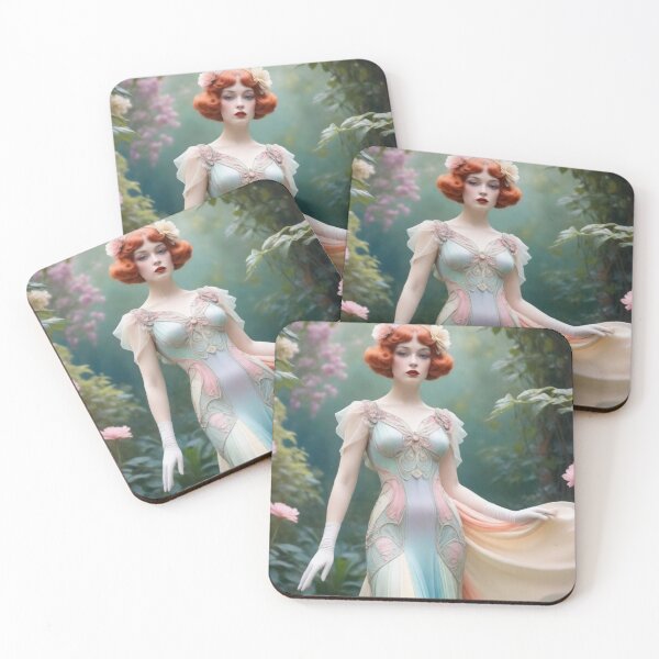 Item preview, BEAUTIFUL VINTAGE LADY IN A ROSE GARDEN designed and sold by Arts4U.