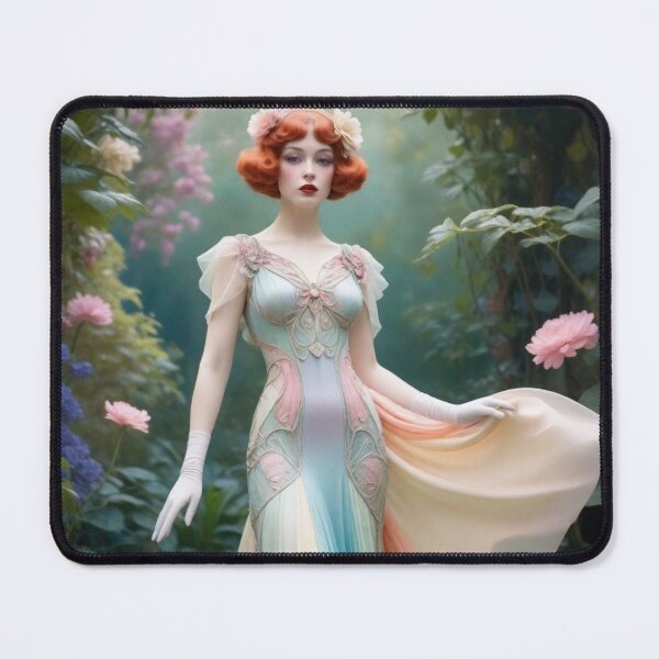 Item preview, BEAUTIFUL VINTAGE LADY IN A ROSE GARDEN designed and sold by Arts4U.