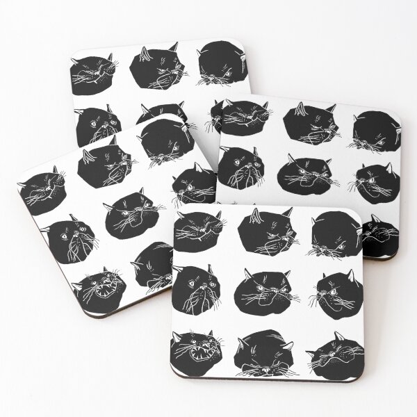 Item preview, black cat emotions designed and sold by ZoeaDesign.