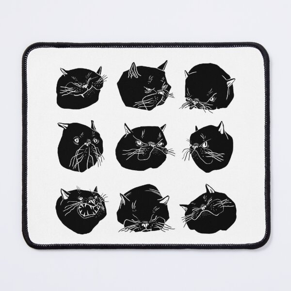 Item preview, black cat emotions designed and sold by ZoeaDesign.