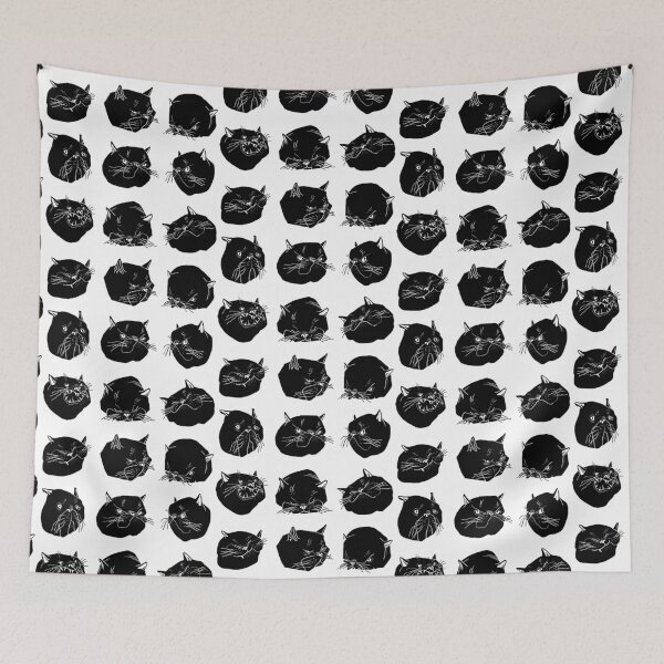 Item preview, black cat emotions designed and sold by ZoeaDesign.