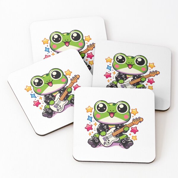 Item preview, Cute Rocker Frog designed and sold by MaateoDesign.