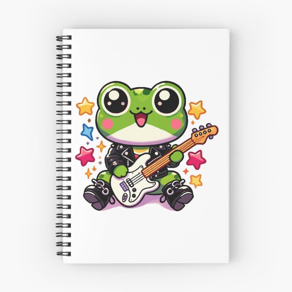 Item preview, Cute Rocker Frog designed and sold by MaateoDesign.