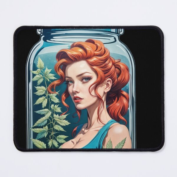 Item preview, Ajar Redhead Woman designed and sold by MoonsideGallery.