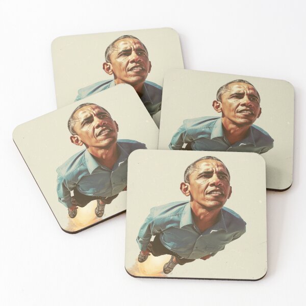 Item preview, Rocket-Powered Obama designed and sold by Canary-Vice.