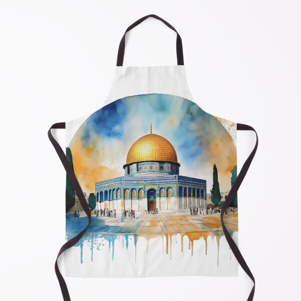 Item preview, Dome of the Rock Watercolour Illustration designed and sold by RaiyaTees.