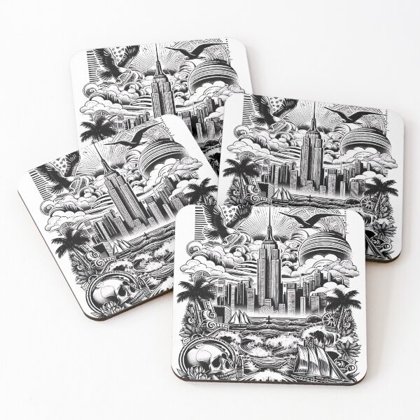 Item preview, Death City designed and sold by LvlUpPrints.