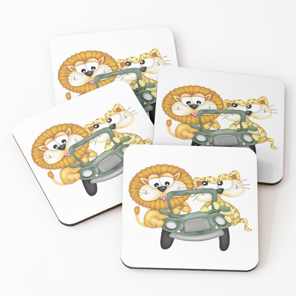 Item preview, Animal Safari - Lion and Leopard designed and sold by roundowl.