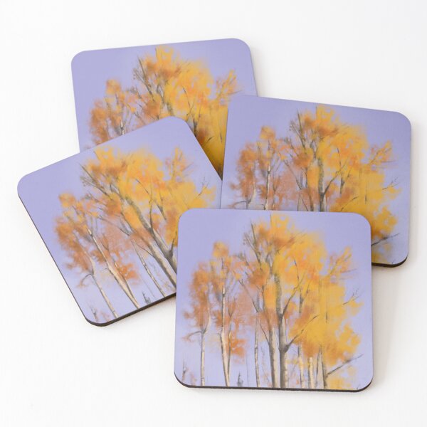 Item preview, Fall Colour Birch Trees Painting designed and sold by BizzyDesigns.