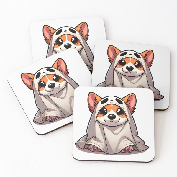 Item preview, Corgi in a Ghost Costume designed and sold by ~ QPAIC ~.