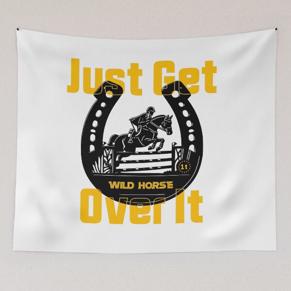 Item preview, A stunning design featuring a horse mid-jump, capturing both beauty and power designed and sold by Quixoticstore.