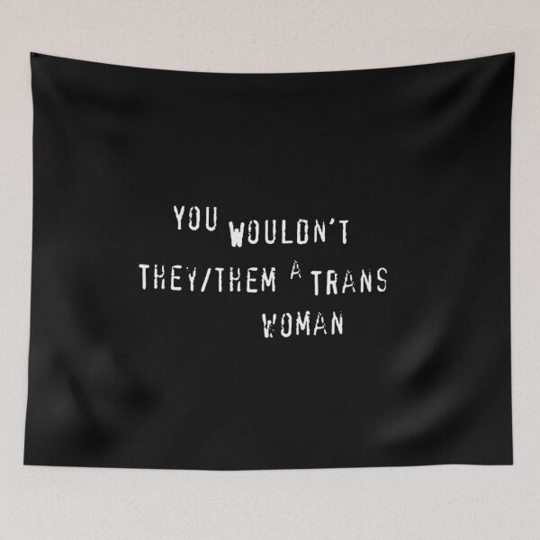 Item preview, funny trans sticker/shirt parody designed and sold by LivLafLaxatives.