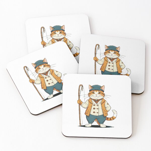 Item preview, Cute Fat Fisherman Cat  designed and sold by Atlantico54.