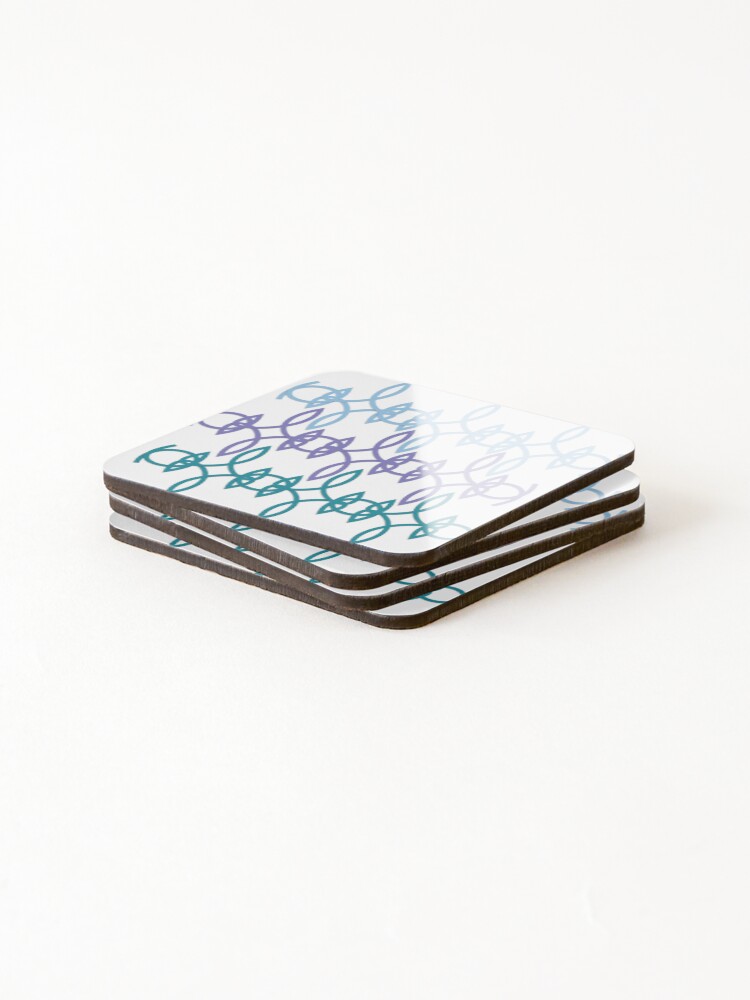 Thumbnail 4 of 5, Coasters (Set of 4), Abstract pattern designed and sold by Designfs.