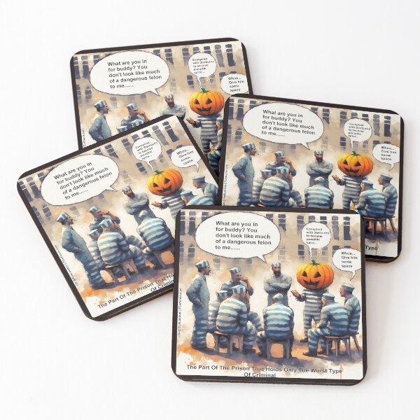 Item preview, Pumpkin Spice Jacko Lantern In Prison designed and sold by Rick London Gifts.