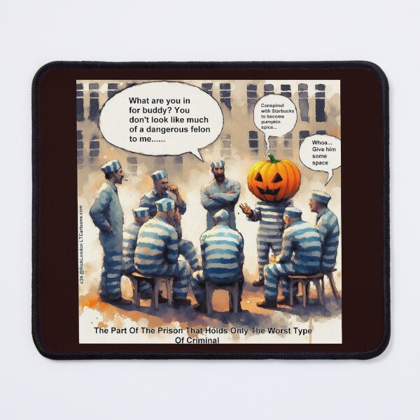 Item preview, Pumpkin Spice Jacko Lantern In Prison designed and sold by Rick London Gifts.