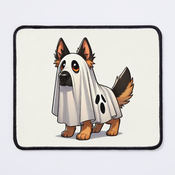 Item preview, German Shephard in a Ghost Costume designed and sold by ~ QPAIC ~.
