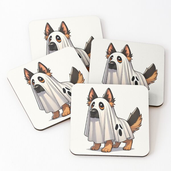 Item preview, German Shephard in a Ghost Costume designed and sold by ~ QPAIC ~.