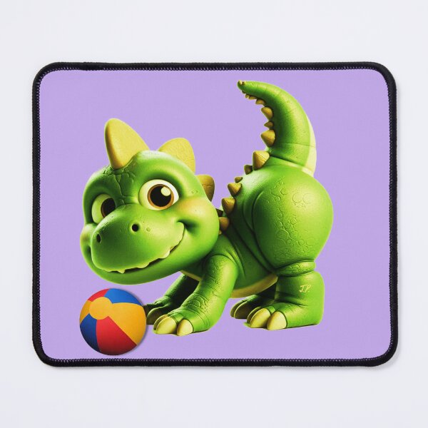 Item preview, Little dinosaur having fun with a ball designed and sold by jumapa.