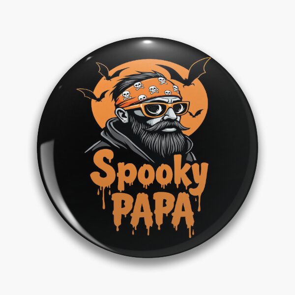 Item preview, Spooky Papa Halloween Retro Design designed and sold by InkredibleZ.