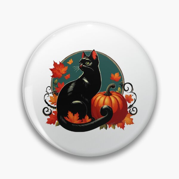 Item preview, Vintage Halloween Black Cat designed and sold by printmala.