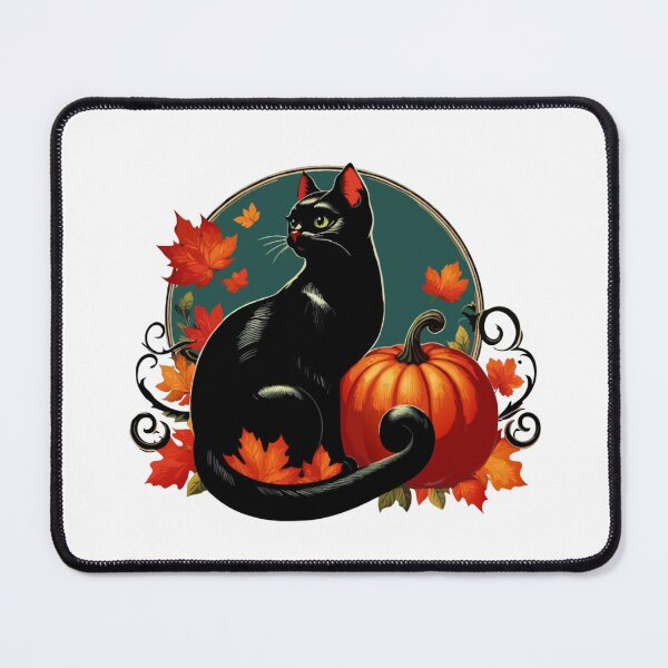 Item preview, Vintage Halloween Black Cat designed and sold by printmala.