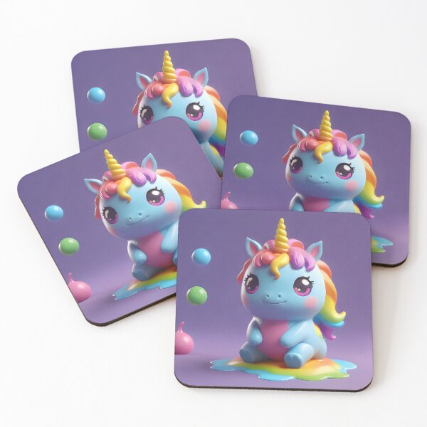 Item preview, RAINBOW UNICORN ADORABLE PRECIOUS COLORFUL SQUISHY PAINT SPLATTER designed and sold by Arts4U.