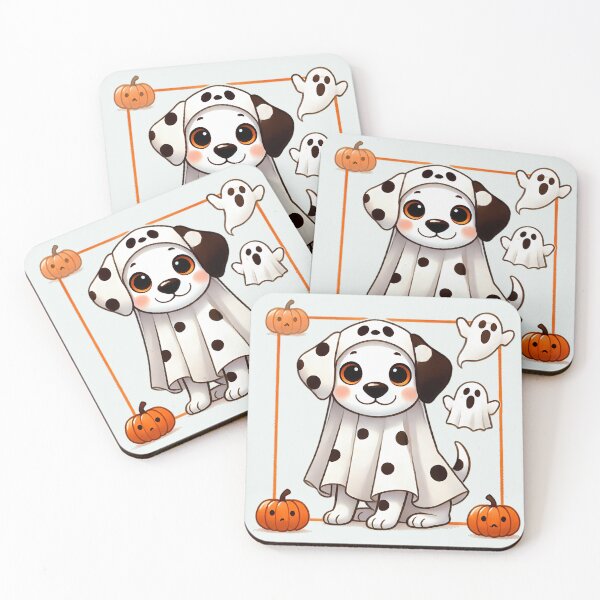Item preview, Dalmatian in a Ghost Costume designed and sold by ~ QPAIC ~.
