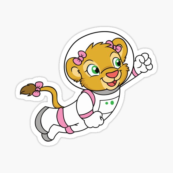 Item preview,  Leah the Astronaut Lion (Crinklz Astronaut Print) designed and sold by Crinklz.